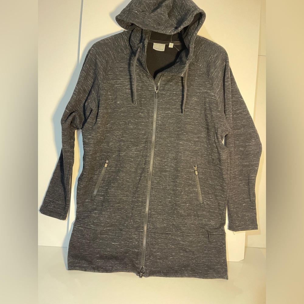 Athleta Charcoal Zip-Up Jacket